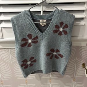 Cute flower Sweater vest